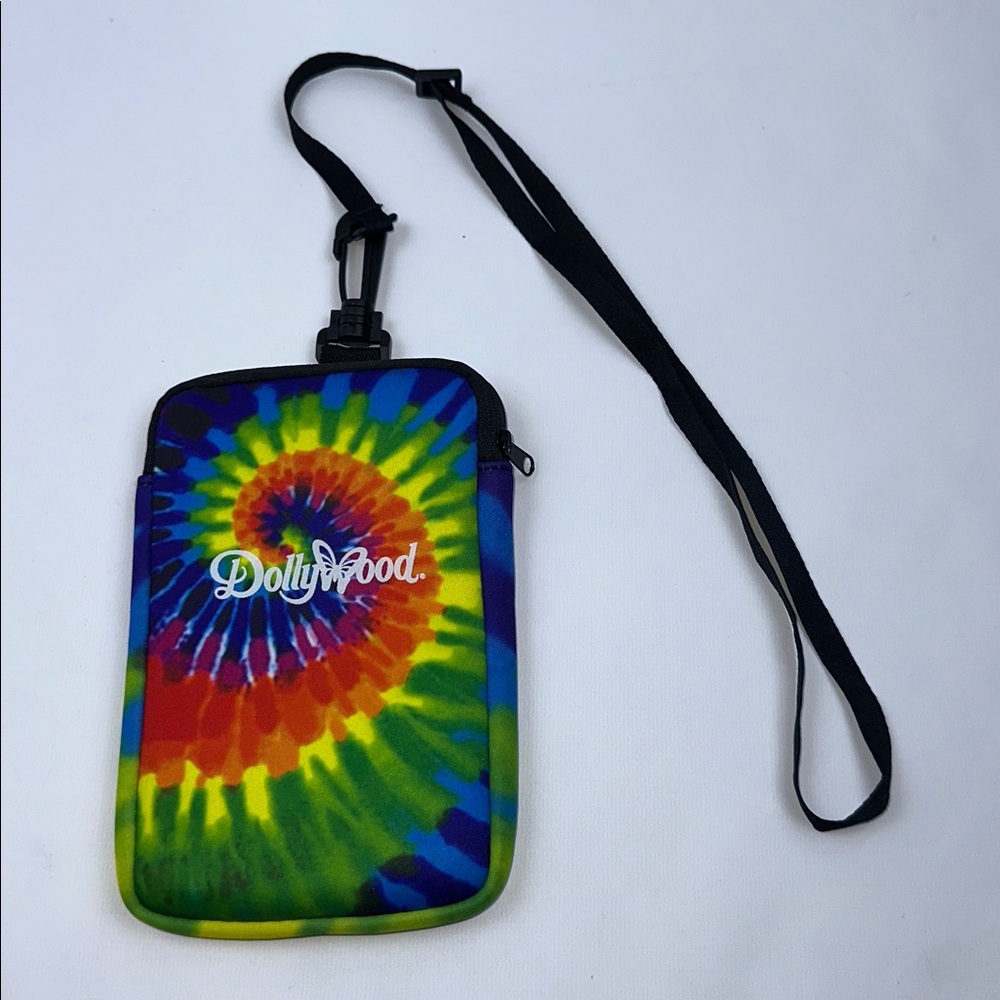 Dollywood Tie-Dye Neoprene waterproof Phone Pouch.